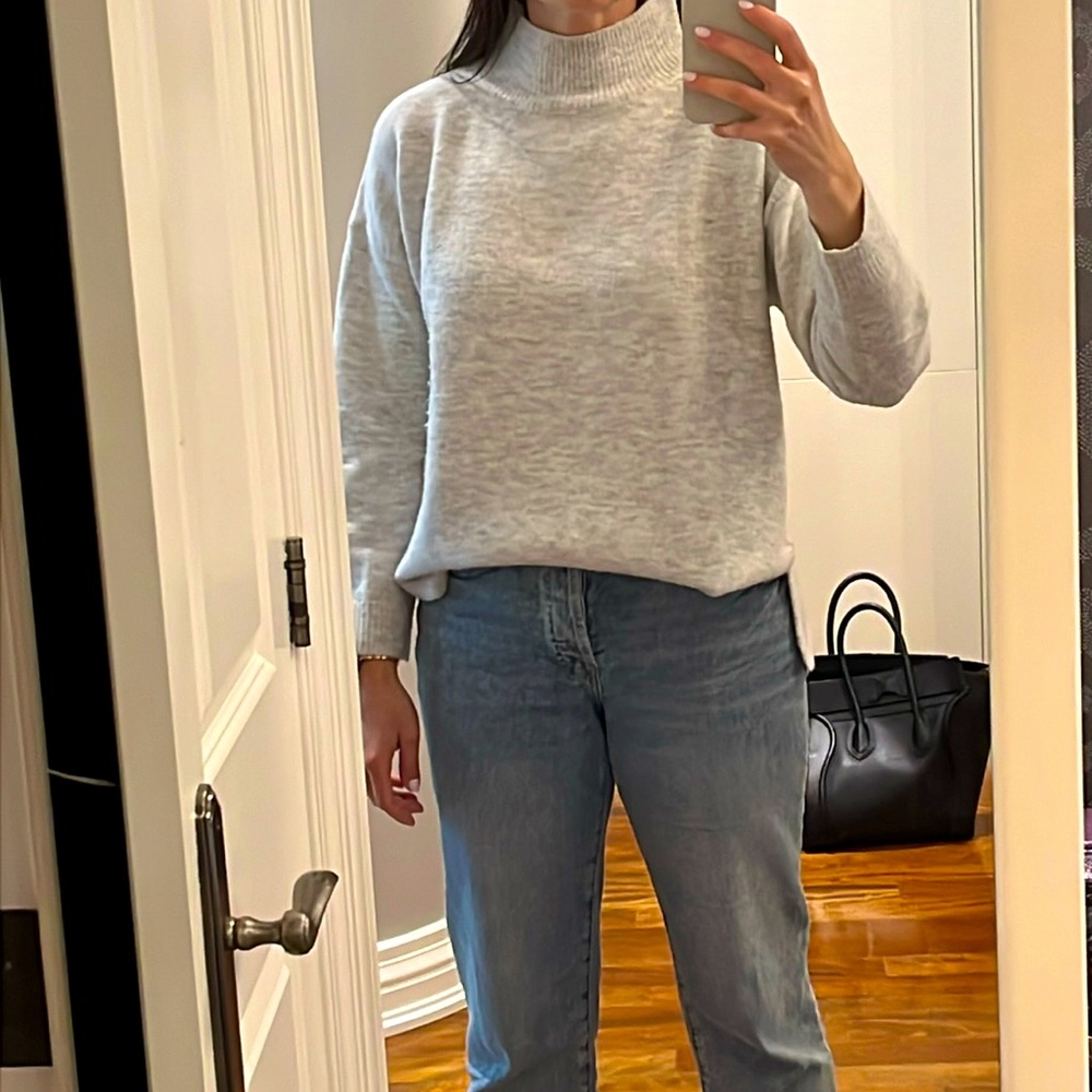 Lyla + Luxe mock neck oversized sweater